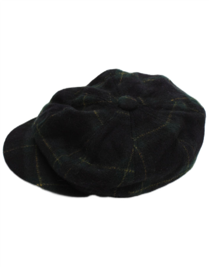 Vintage Ανδρικό Flat Cap Small Navy Blue Check