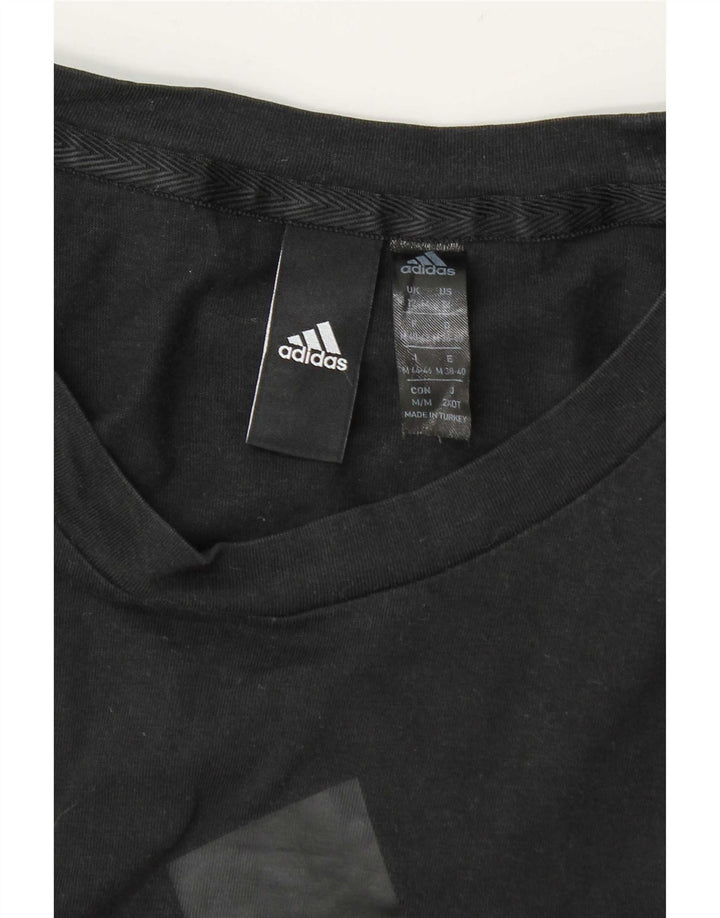 Γυναικείο γραφικό T-Shirt Adidas Top UK 12/14 Medium Grey