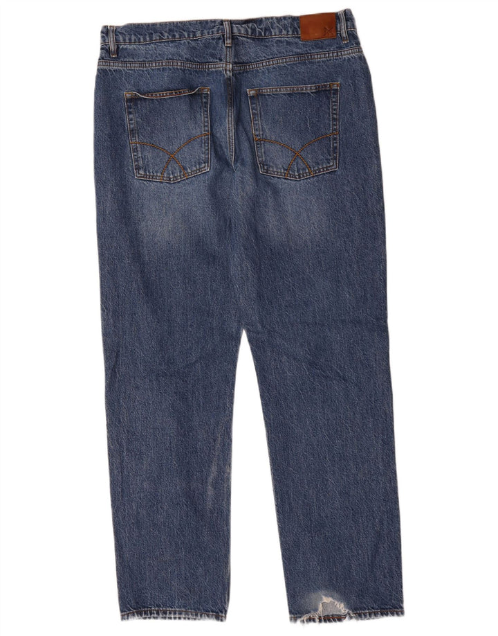 Crew Clothing Ανδρικά τζιν ίσια W36 L32 Μπλε