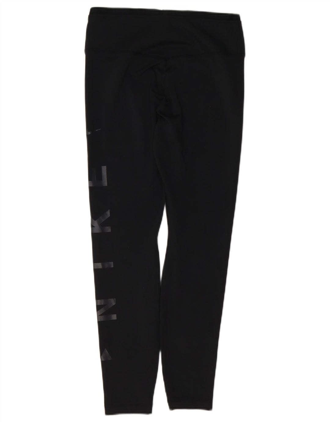 Γυναικεία γραφικά κολάν NIKE Dri Fit UK 12 μεσαίου μαύρου πολυεστέρα