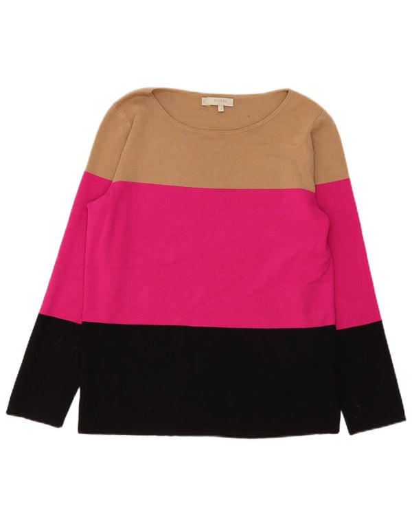 Γυναικείο πουλόβερ Hobbs Boat Neck Jumper UK 14 Medium πολύχρωμο