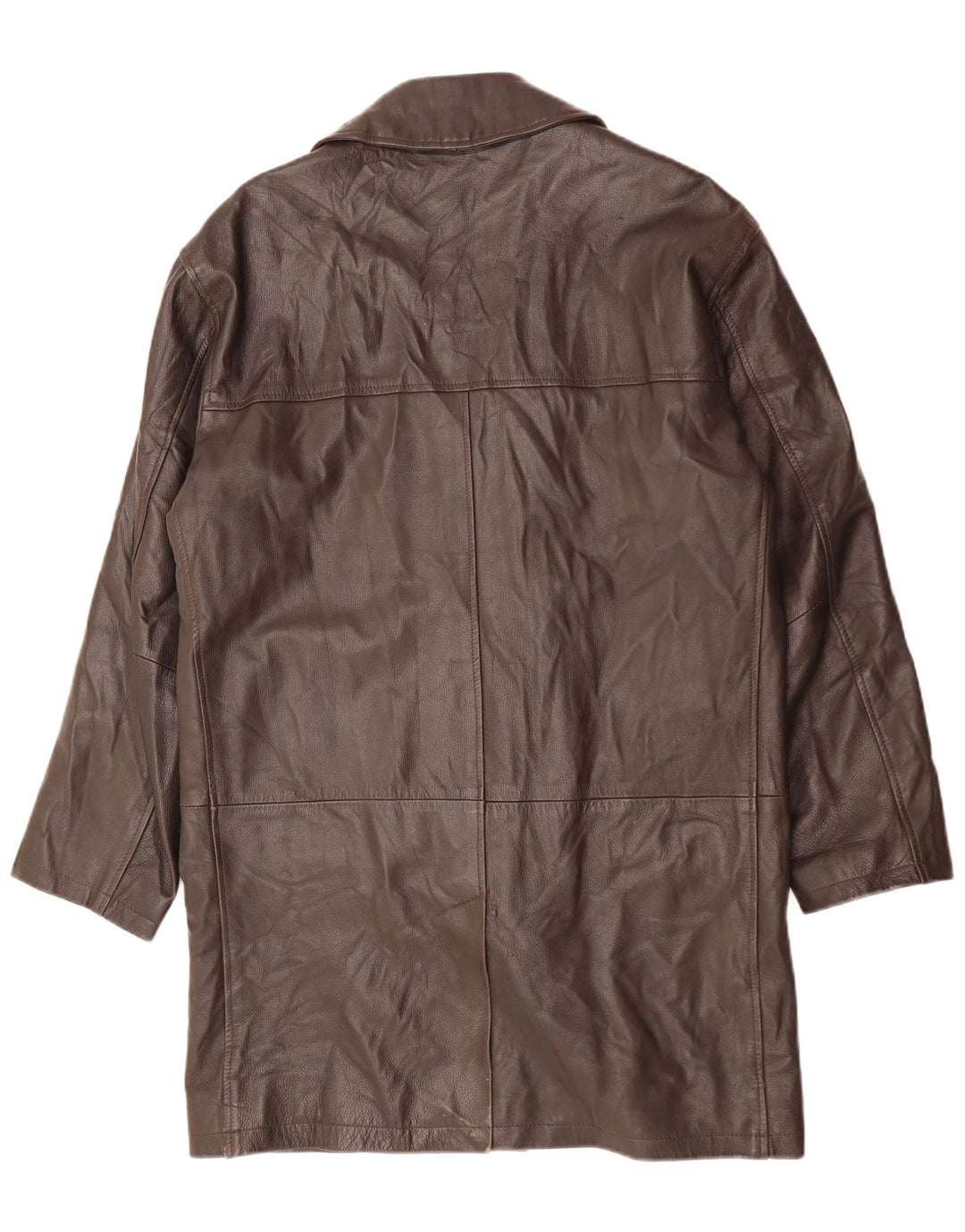 CONBIPEL Ανδρικό Δερμάτινο Παλτό IT 48 Δερμάτινο Μεσαίο Καφέ