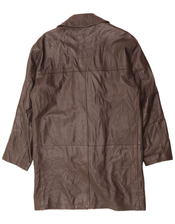 CONBIPEL Ανδρικό Δερμάτινο Παλτό IT 48 Δερμάτινο Μεσαίο Καφέ