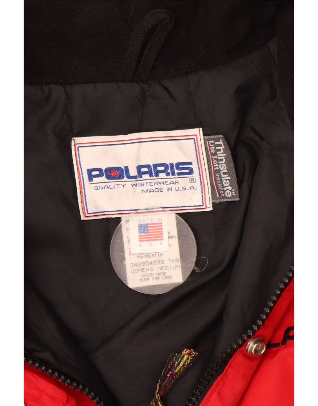 Γυναικείο αντιανεμικό μπουφάν POLARIS UK 12 Medium Red Colorblock Nylon