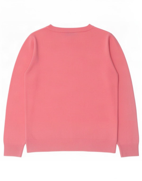 Marks & Spencer Γυναικείο πουλόβερ με λαιμόκαυστο UK 12 Medium Pink Acrylic