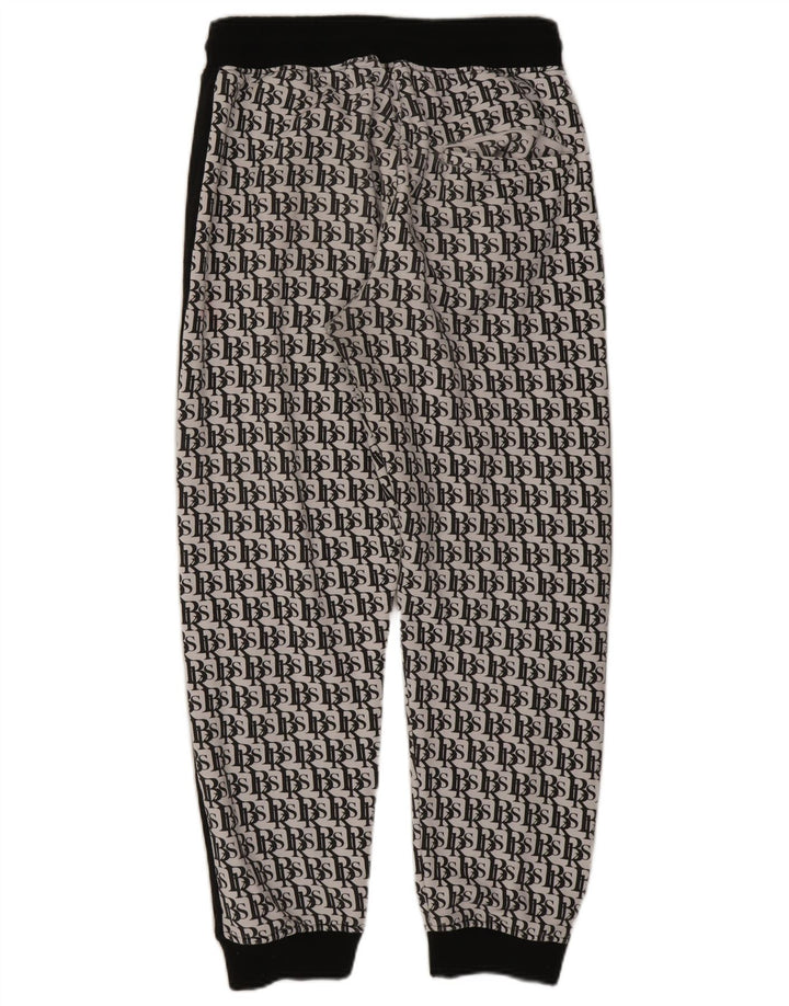 BLACK SQUAD Ανδρική φόρμα κανονικής φόρμας με γραφικά κανονική εφαρμογή XL Λευκό Colourblock