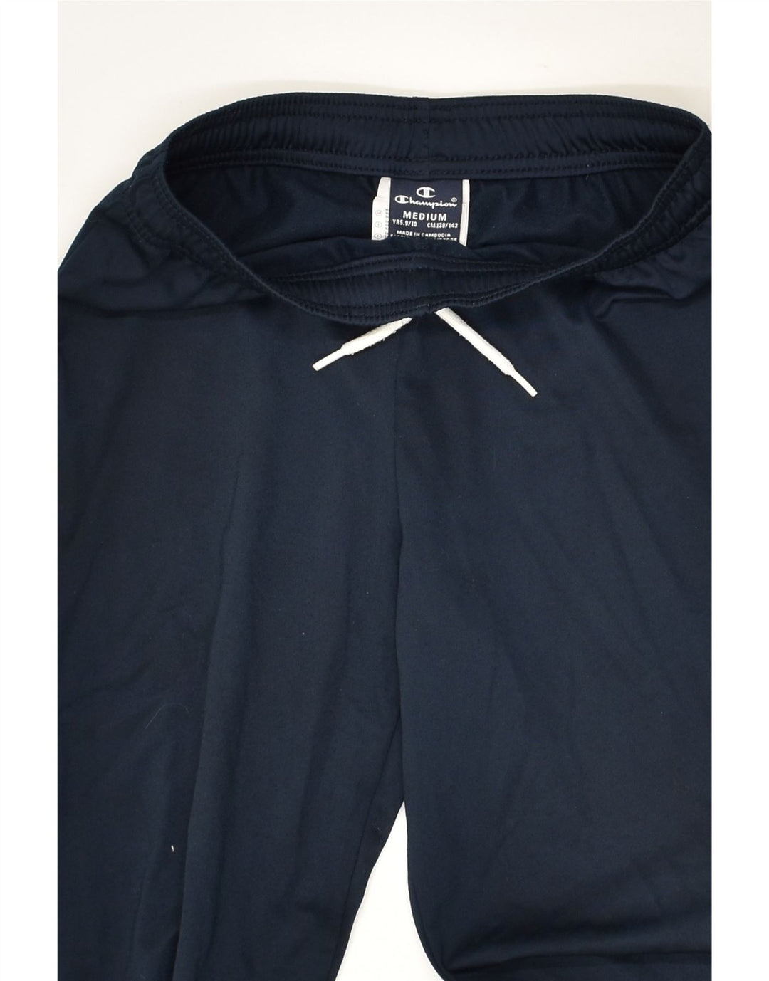CHAMPION Boys Tracksuit Trousers Joggers 9-10 Years Medium Navy Blue | Vintage Champion | Thrift | Second-Hand Champion | Used Clothing | Messina Hembry 