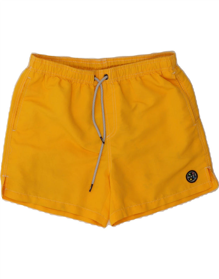 MAUI AND SONS Mens Swimming Shorts Medium  Yellow Polyester Vintage Maui and Sons and Second-Hand Maui and Sons from Messina Hembry 