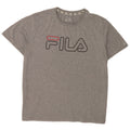 Ανδρικό γραφικό T-Shirt Fila Top 2XL με γκρι φλύκταινες πολυεστέρας