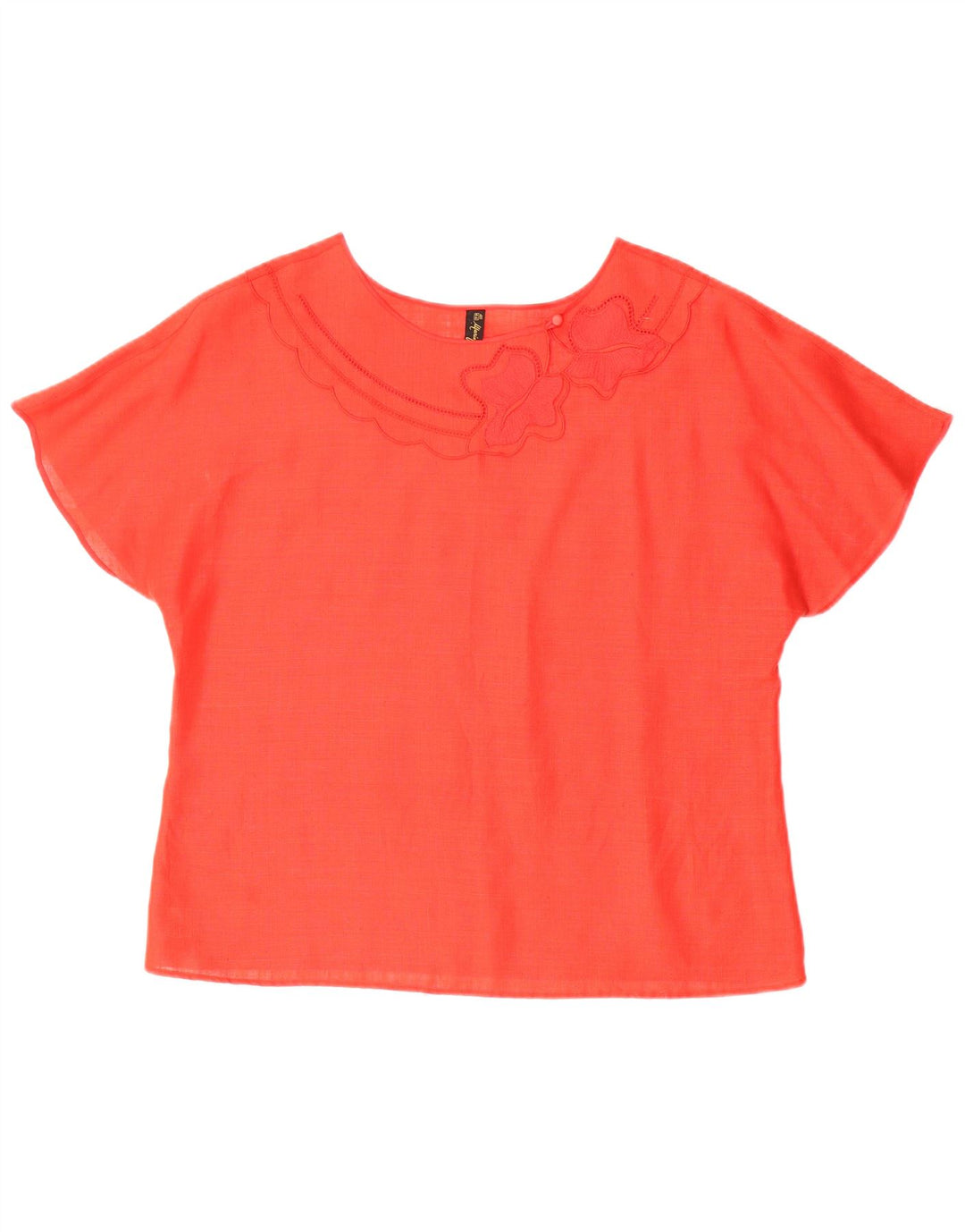 Mario Pucci Cecconi Γυναικεία Μπλούζα Top IT 48 XL Κόκκινο Λινό