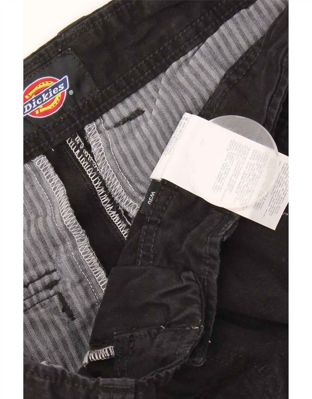 Ανδρικό ίσιο παντελόνι Cargo Dickies W30 L30 Μαύρο βαμβακερό