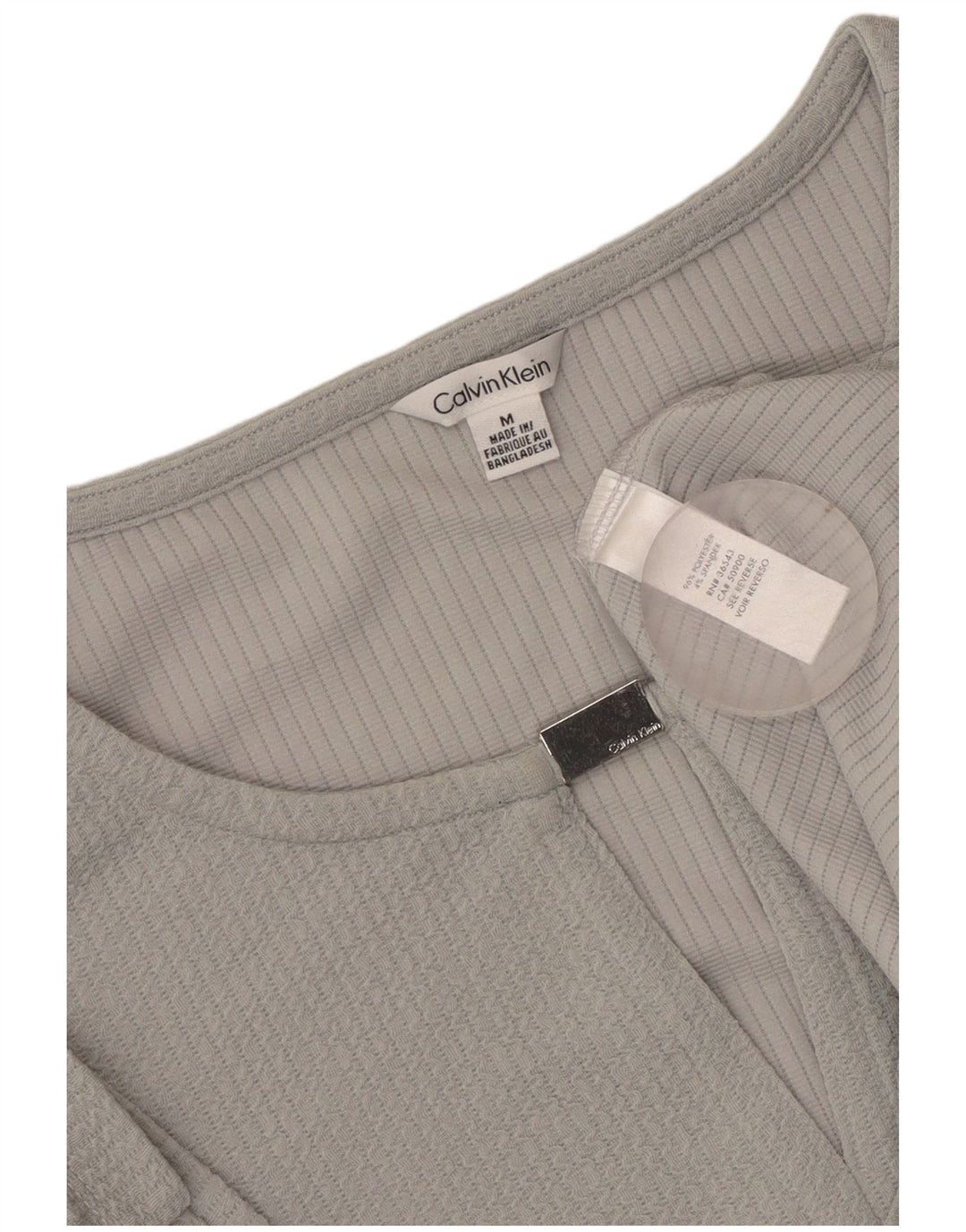 Γυναικεία μπλούζα CALVIN KLEIN Top UK 14 Medium Grey Polyester