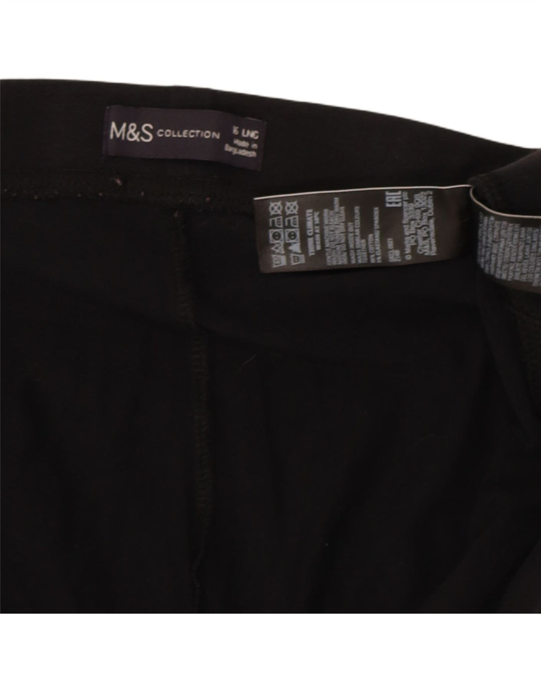 Marks & Spencer Γυναικεία Κολάν UK 16 Large Black Cotton