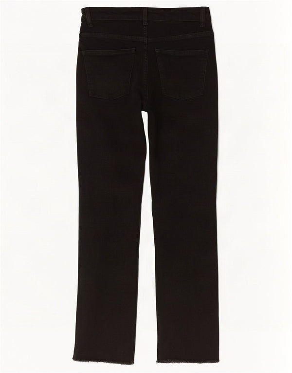 Zara γυναικείο ψηλό μποτάκι τζιν EU 36 XS W26 L27 μαύρο βαμβακερό
