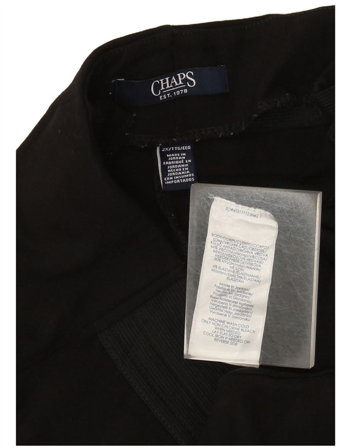 Chaps Γυναικείο Κολάν UK 20 2XL Μαύρη βισκόζη