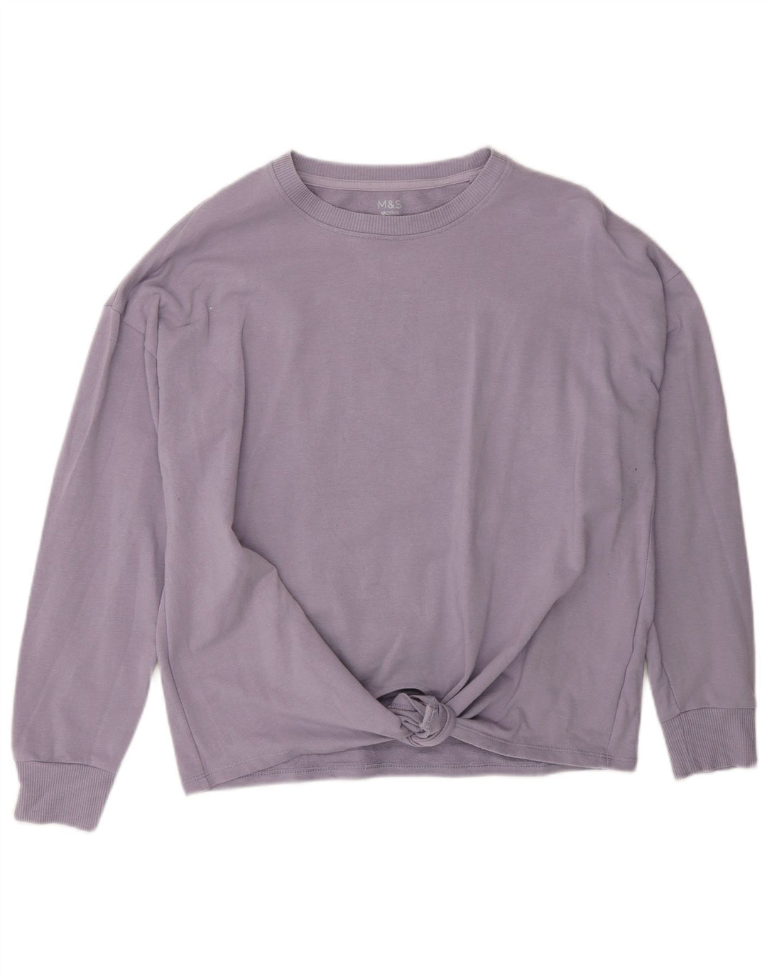 Marks & Spencer Γυναικεία φούτερ Jumper UK 12 Μεσαία Μωβ βαμβακερή