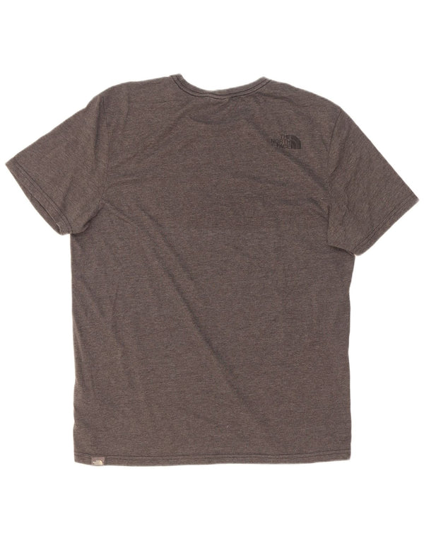 Ανδρικό γραφικό T-Shirt North Face Top Large Grey Flecked Polyester