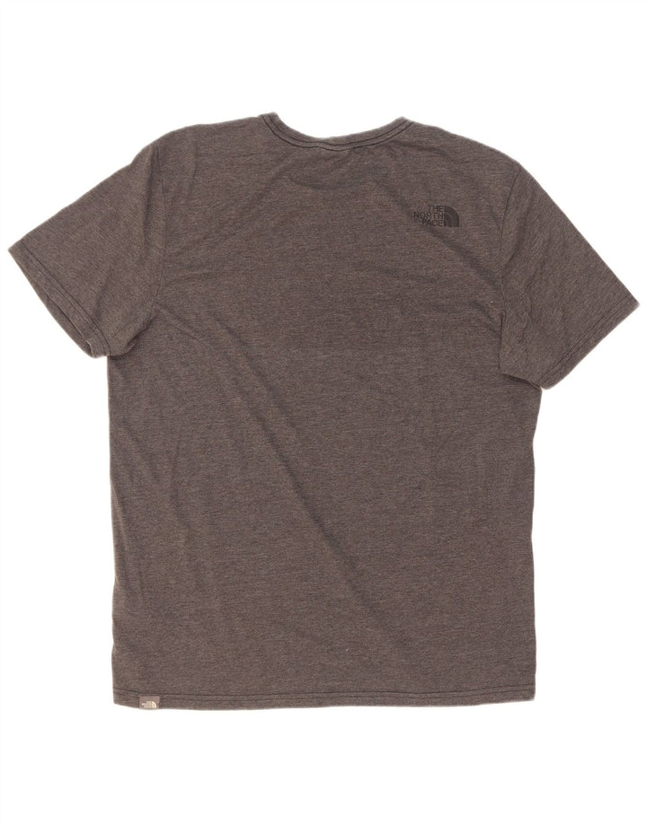 Ανδρικό γραφικό T-Shirt North Face Top Large Grey Flecked Polyester