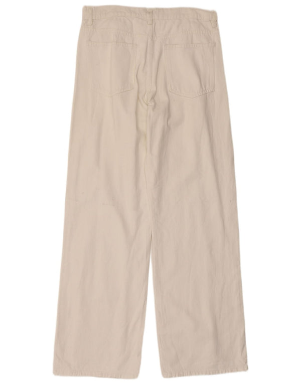 Zara Γυναικείο Wide Leg Jeans EU 40 Medium W30 L32 White