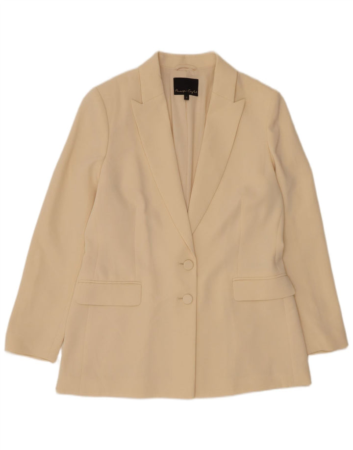 Phase Eight Γυναικείο Μπουφάν Blazer 2 Κουμπιών UK 14 Medium Beige Polyester