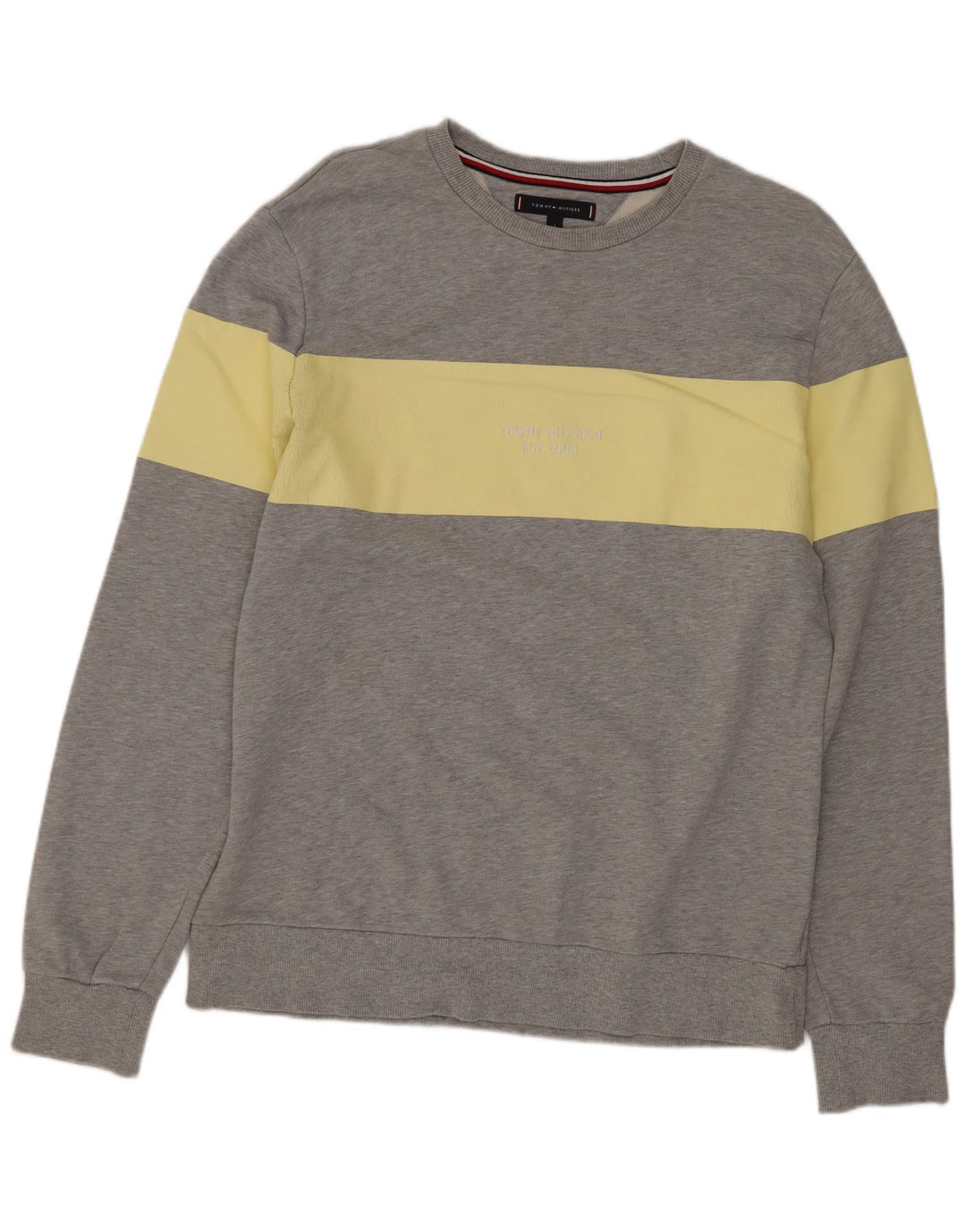 Ανδρικό φούτερ Tommy Hilfiger Jumper Μεγάλο Γκρι χρώμα, βαμβακερό