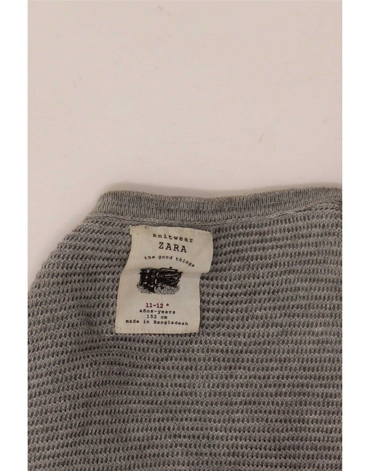 Πουλόβερ Zara Boys Crew Neck Jumper 11-12 Years Grey