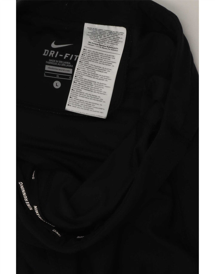 Γυναικείο κολάν τρεξίματος Nike UK 14 μεγάλο μαύρο πολυεστέρα