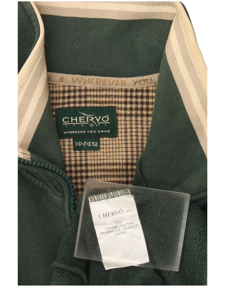 Ανδρική φόρμα Chervo Graphic Top Jacket IT 52 Μεγάλο πράσινο βαμβακερό