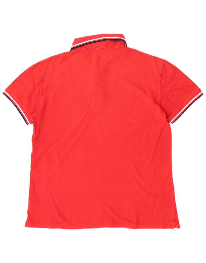 Fred Perry Ανδρικό ελαφρύ και Stretch Πόλο Μπλουζάκι Μεσαίο κόκκινο βαμβακερό