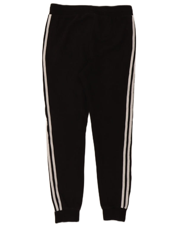 Adidas Boys Tracksuit Trousers Joggers 13-14 ετών Μαύρο βαμβακερό