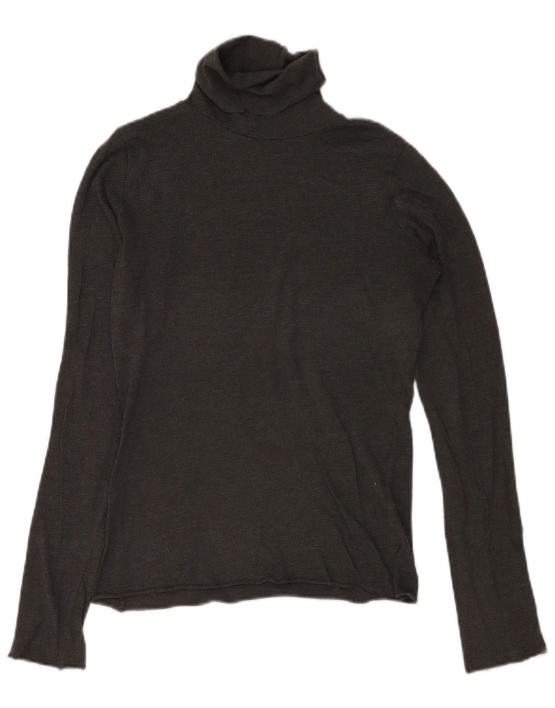 Zara γυναικείο μπλουζάκι με ρολό μακρυμάνικο UK 12 Medium Grey