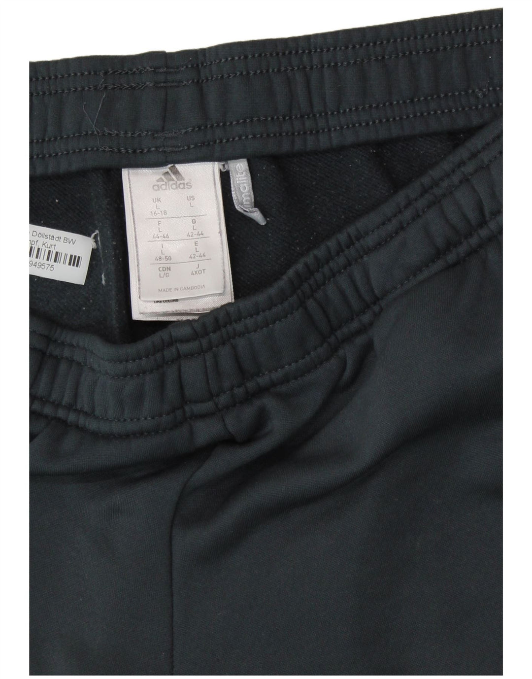 Γυναικεία αθλητική φόρμα ADIDAS Παντελόνι Joggers UK 16/18 Large Grey Polyester