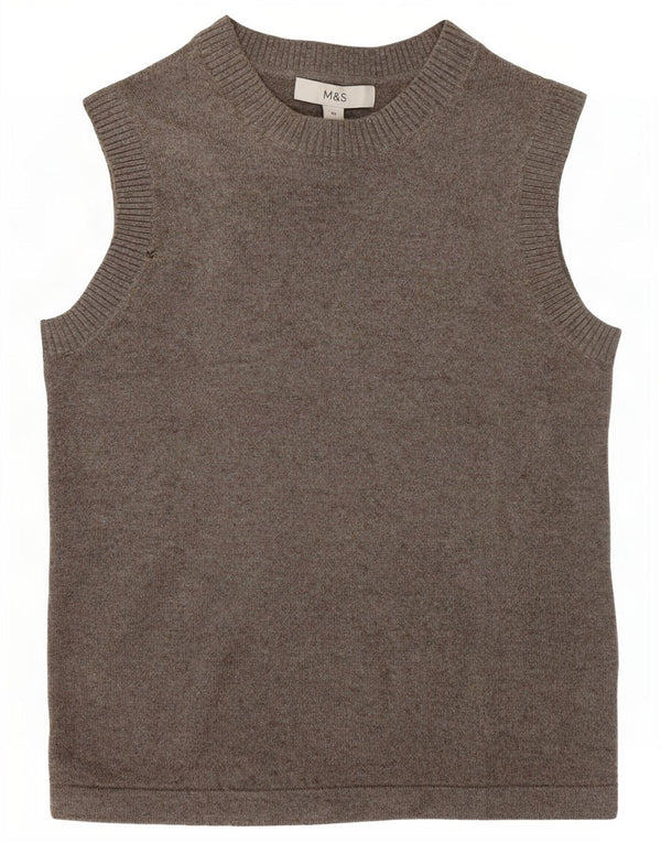 Marks & Spencer Γυναικείο Γιλέκο Tank Top UK 6 XS Grey Polyester