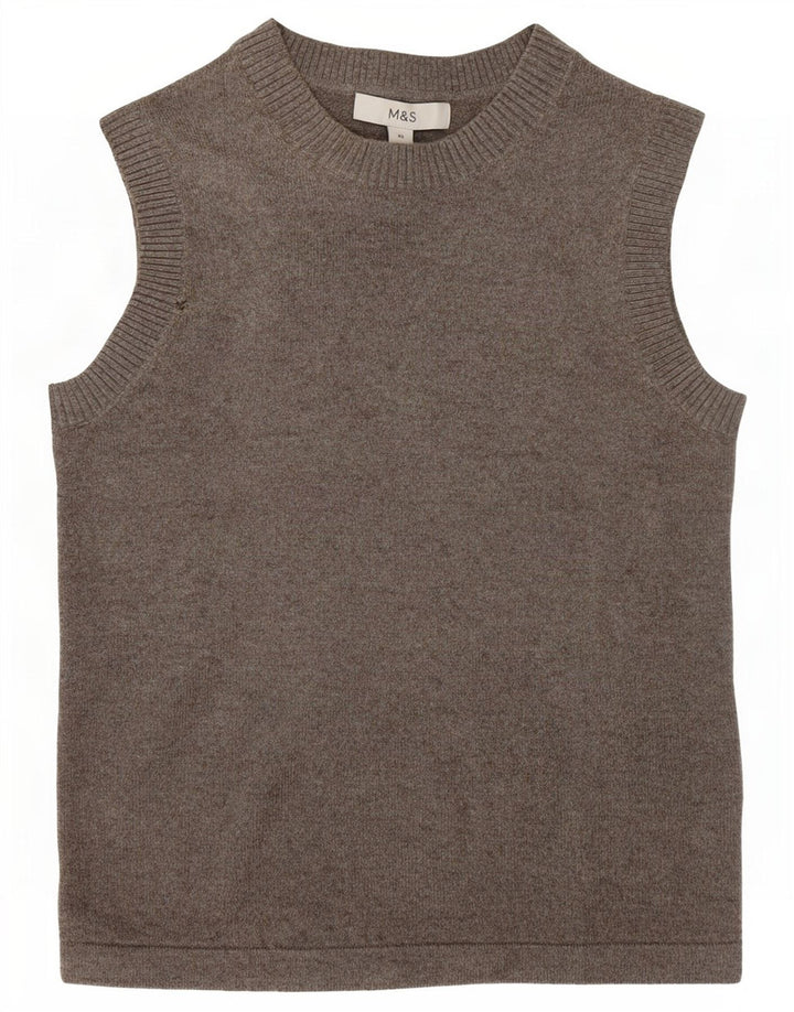 Marks & Spencer Γυναικείο Γιλέκο Tank Top UK 6 XS Grey Polyester