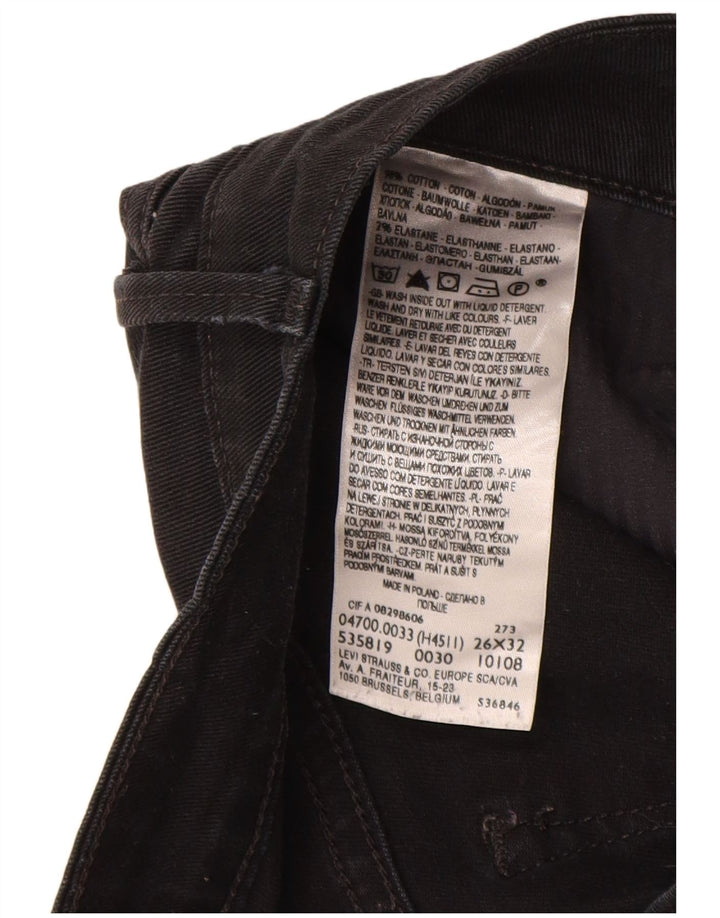 Γυναικείο τζιν LEVI'S Demi Curve Classic Fit ίσιο W26 L32 Μαύρο