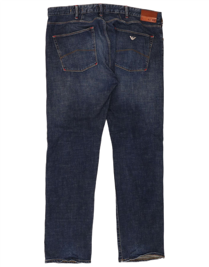 Ανδρικό τζιν Armani Regular Straight W40 L34 Navy Blue Cotton