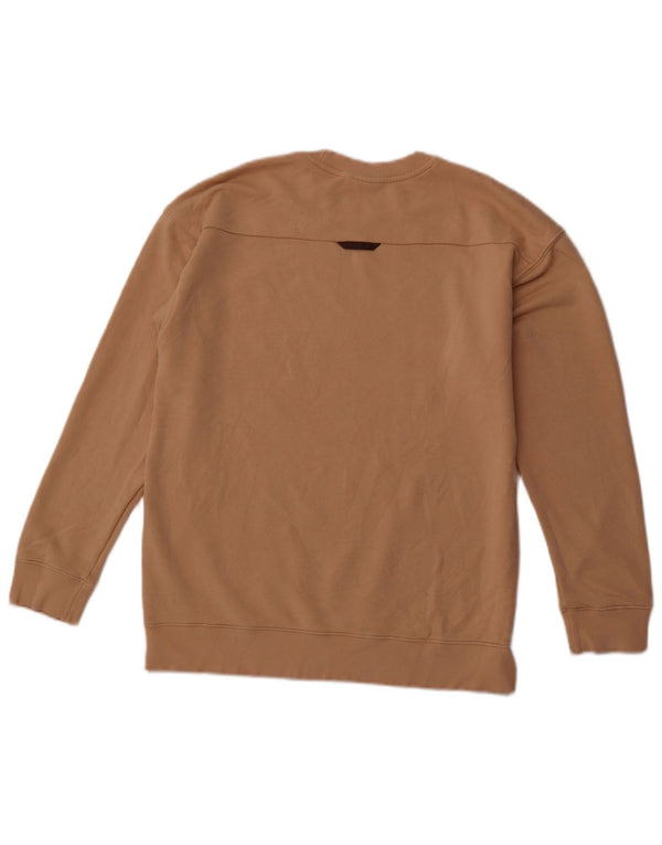 Ανδρικό γραφικό φούτερ ADIDAS Jumper Μεσαίο καφέ βαμβακερό Sports