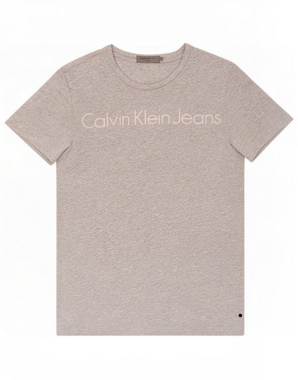 Calvin Klein Jeans Mens Slim Fit Graphic T-Shirt Top XS Grey