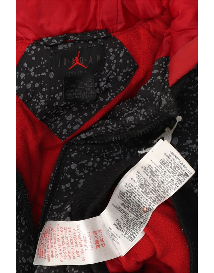 JORDAN Μπουφάν με κουκούλα για αγόρια με επένδυση 13-14 ετών XL από πολυεστέρα με μαύρη κουκούλα