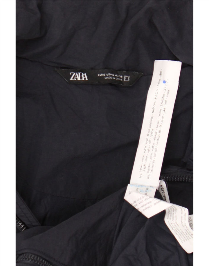 Zara Ανδρικό Bomber Jacket UK 36 Small Navy Blue Nylon
