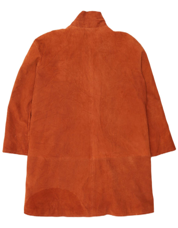 Vintage Γυναικείο Σουέντ Πανωφόρι IT 42 Δερμάτινο Μεσαίο Καφέ