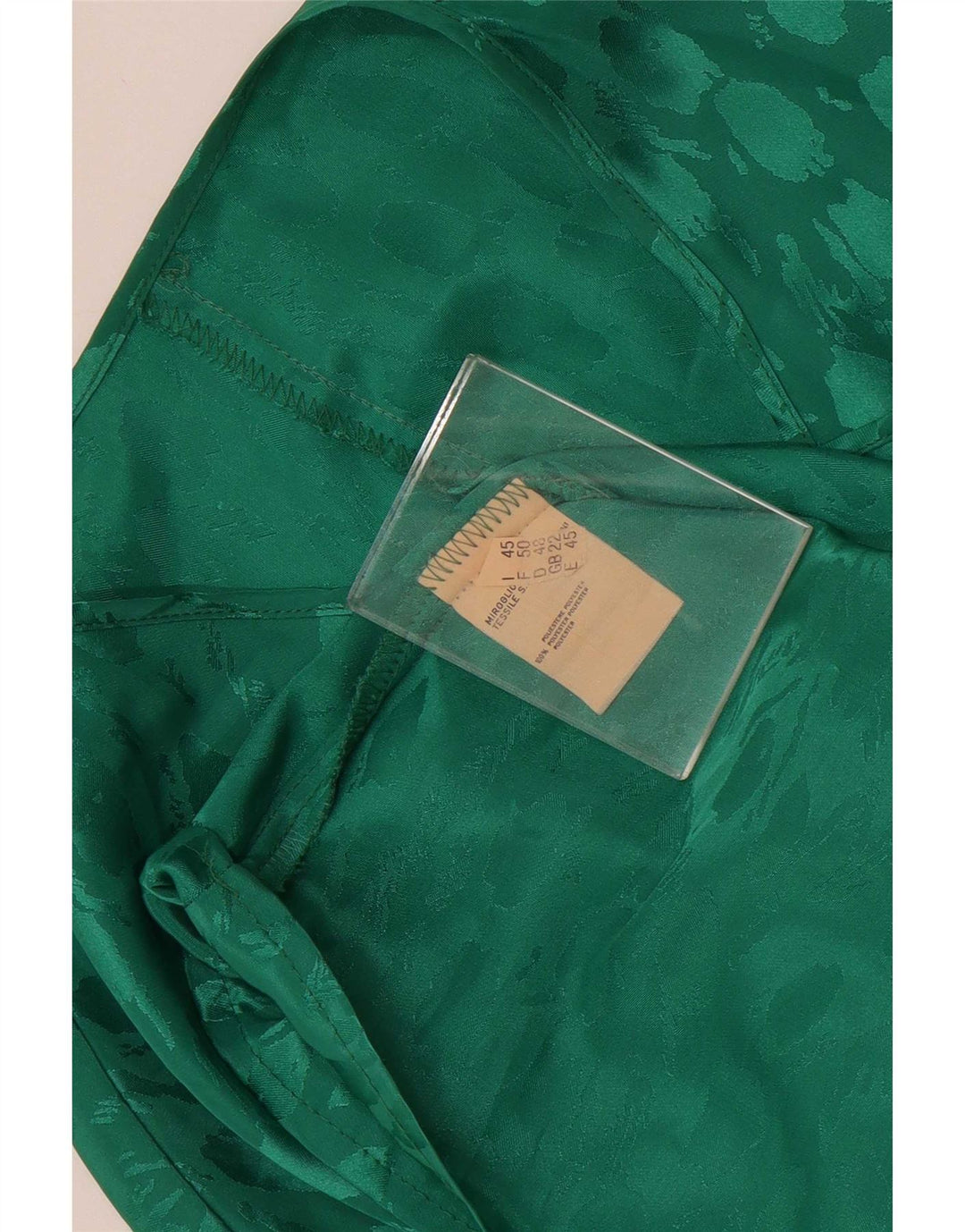 Vintage γυναικεία μπλούζα τοπ UK 22 2XL με πράσινο στίγματα πολυεστέρας