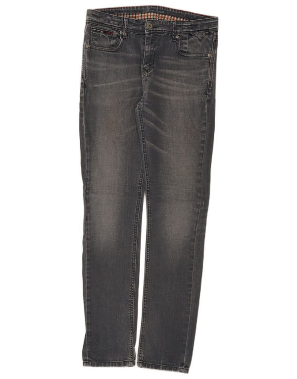 Tommy Hilfiger Boys Slim Jeans 15-16 ετών W30 L31 Γκρι βαμβακερό