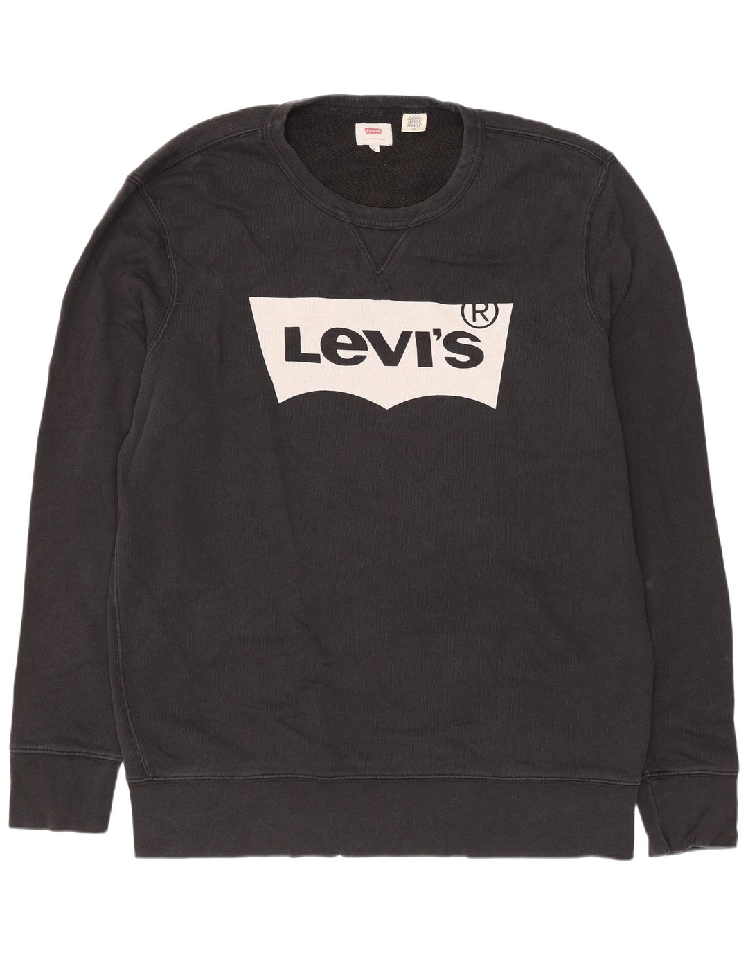 Ανδρικό φούτερ Levi's Graphic Regular Fit Jumper μεγάλο μαύρο βαμβακερό