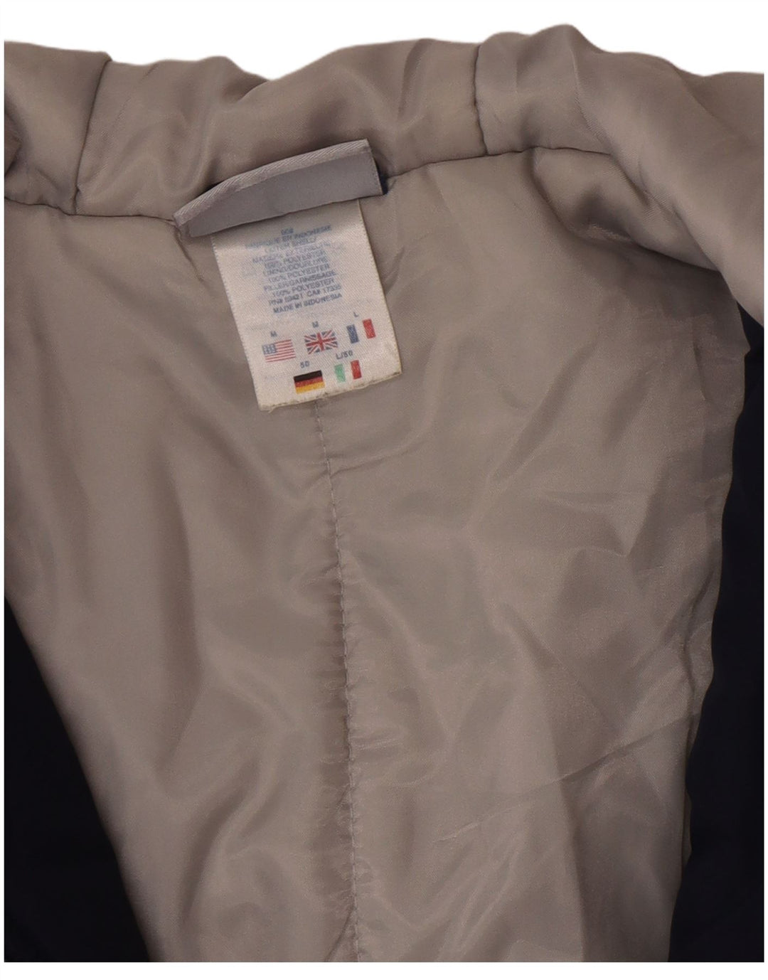 Ανδρικό μπουφάν Reebok Hooded Bomber UK 38 Medium Navy Blue Colourblock