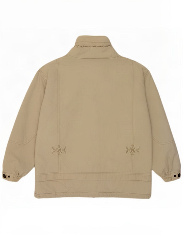 Ανδρικό Logo Graphic Loose Fit Anorak Jacket UK 38 Medium Beige Polyamide