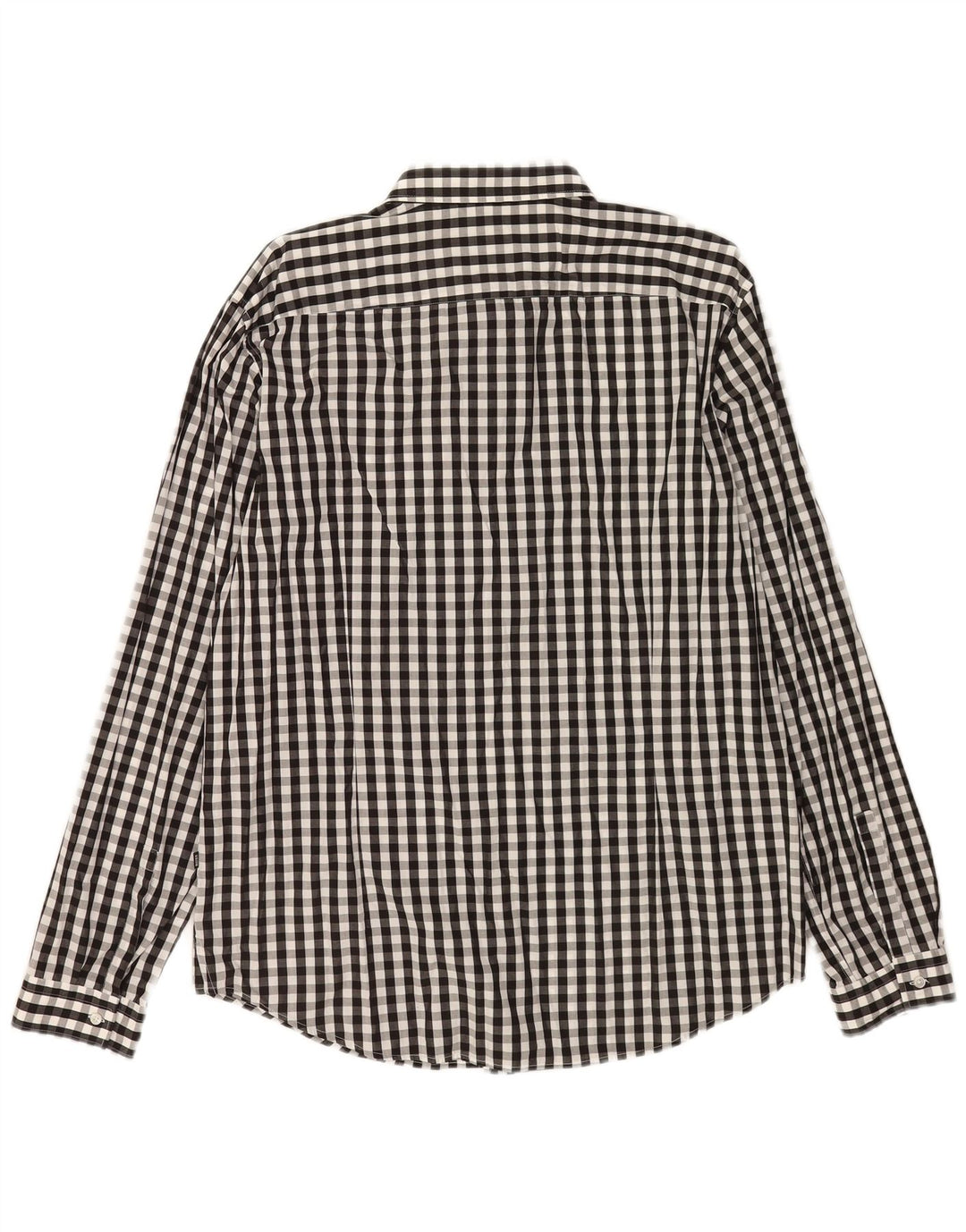 Ανδρικό πουκάμισο Hugo Boss Slim Fit XL Μαύρο βαμβακερό Gingham