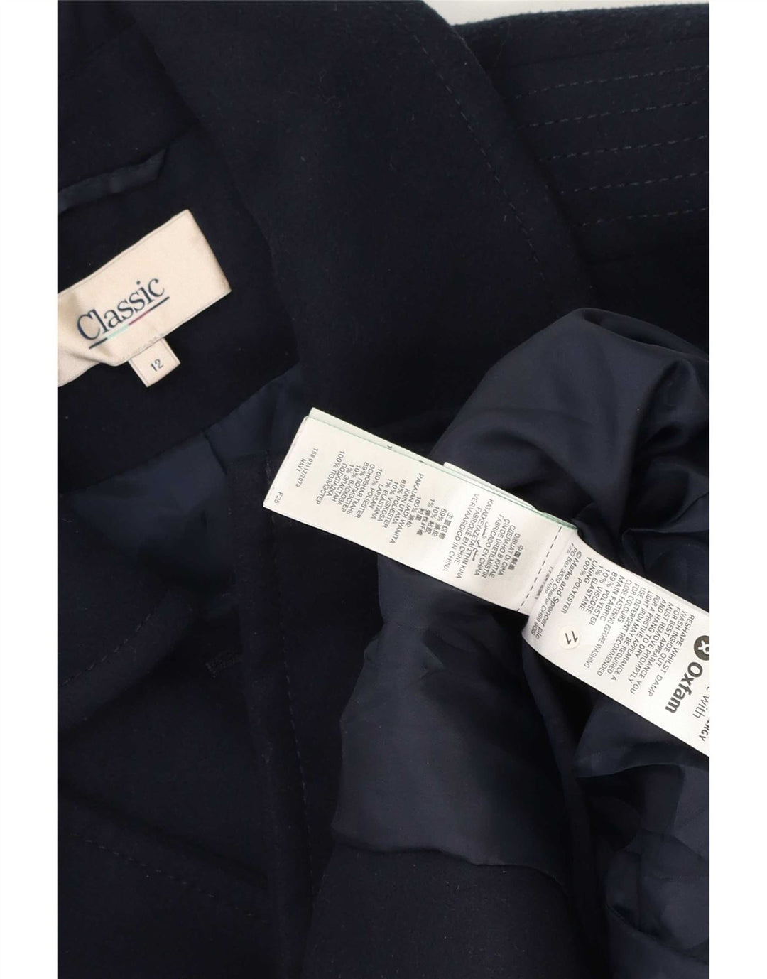 Marks & Spencer Γυναικείο σακάκι 5 κουμπιών UK 12 Medium Navy Blue