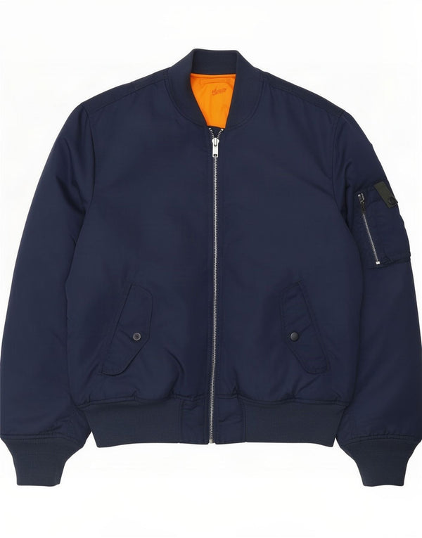 Ανδρικό μπουφάν Pull & Bear UK 38 Medium Navy Blue Colourblock