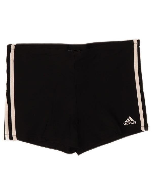 Adidas Womens Sport Shorts UK 14 Medium Black Nylon